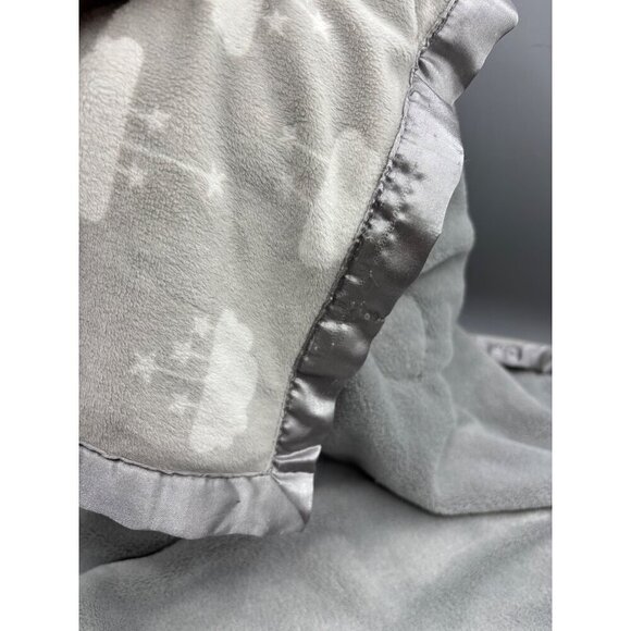Parents Choice Elephant XL Lovey Blanket Gray Satin Trim Plush Security 25" - Picture 6 of 6